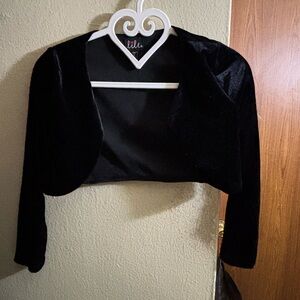 Lilt’s Black Velvet Bolero Jacket